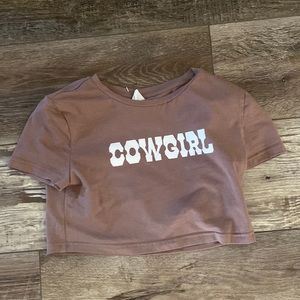 Cowgirl crop top